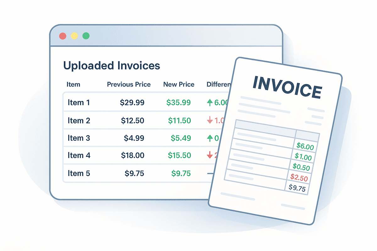PriceTrack App Mockup